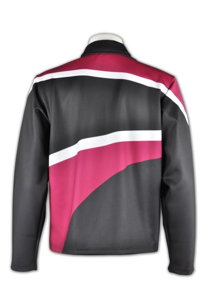 CH212 Online Order Cheerleading Jacket Fashion Design Contrast Color Zip Cheerleading Uniform Cheerleading Uniform Supplier back view